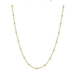 Talisa Jewelry Delicate Connected Chain Necklace 18K Gold Plated Brand New